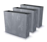 IMJ-Global - Macetas Decorativas Interior Exterior Efecto Concreto (58x18x 9,8 cm - 44 litros) Maceteros Jardineras Exterior Maceta Plastico, Macetero con un Diseño Moderno para Plantas