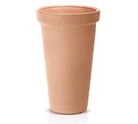 IMJ-Global Macetero para plantas redondo Classic Tower decorativo de plástico alto 79 cm de diámetro interior exterior 48 cm color terracota diseño moderno 86 litros