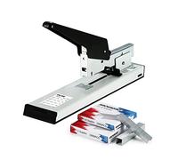 IMLIKE Grapadora resistente con 2000 grapas: 100 hojas de alta capacidad, grapadora grande manual, grapadora grande de metal para encuadernación de papel, incluye grapas 23/8 y 23/13 cada 1000