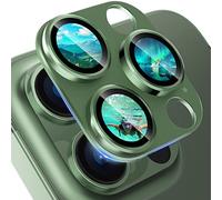 imluckies para iPhone 13 Pro/iPhone 13 Pro Max Protector de Lente Cámara, Aleación de Aluminio Integrada con Cristal Templado 9H Metálica Cámara Protector de Pantalla - Verde