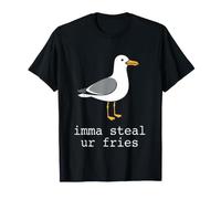 Imma Steal Ur Fries Divertidos Aperitivos de Verano en la Playa de gaviotas Camiseta