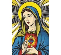 Immaculate Heart of Mary | Pop Art Comic Book Style Catholic Journal: 6 x 9 | 120 Lined Pages | A Modern Marian Notebook for Prayer, Devotion & Reflection