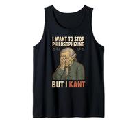 Immanuel Kant Pun Quiero Dejar de Filosofar Filosofía Camiseta sin Mangas