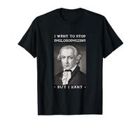 Immanuel Kant Quiero Dejar de filosofar Juego de Palabras Camiseta