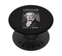 Immanuel Kant Quiero Dejar de filosofar Juego de Palabras PopSockets PopGrip Adhesivo