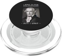 Immanuel Kant Quiero Dejar de filosofar Juego de Palabras PopSockets PopGrip para MagSafe