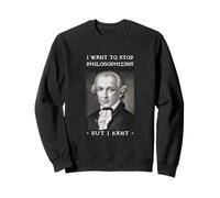 Immanuel Kant Quiero Dejar de filosofar Juego de Palabras Sudadera