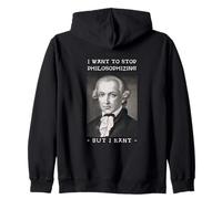 Immanuel Kant Quiero Dejar de filosofar Juego de Palabras Sudadera con Capucha