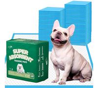 IMMCUTE Almohadillas para orina de perro y almohadillas de entrenamiento para cachorros, almohadillas superabsorbentes y resistentes para orinal para perros y mascotas (22 x 23 pulgadas, 100 unidades)