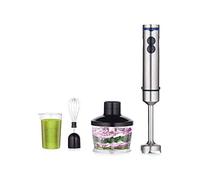 Immersion Hand Blender 700W 4-in-1 2-Speed Stick Blender 304 Stainless Steel Stick Blender Mixing Cup Food Chopper Whisk Attachment for Smoothies Puree Baby Food BPA-Free