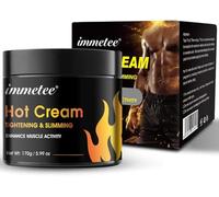 immetee Crema Quema Grasa Abdominal,Crema Reductora Abdomen Hombre,Potenciador de Entrenamiento para Moldear Cintura.170g