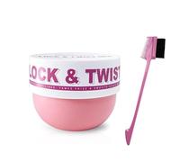 immetee Gel Para Trenzas Africanas,Twist and Lock,Gel de Peinado,Smooth Edges,Hidratante capilar,200g/7.05oz + Cepillo