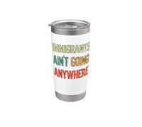 IMMIGRANTS AIN'T GOING ANYWHERE - Derechos de los refugiados Vaso térmico de acero inoxidable de doble pared