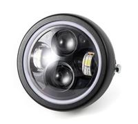 IMMLSX Conjunto Faros Motocicleta Para Steed Para GN125 Para Keeway K Para Super Para Light 125 Para Intruder 800 Faro Delantero LED Motocicleta 6,5 Pulgadas DRL Universal Faros