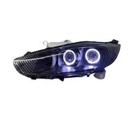 IMMLSX Faros Principales Automóvil Para Ford Para Fiesta Ojos Ángel Modificados Lámpara Circulación Diurna Señal Giro DRL Accesorios Automóviles Faro LED Coche
