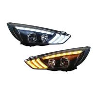 IMMLSX Faros Principales Automóvil Para Ford Para Focus 2015-2018 Para Mustang Estilo LED Conjunto Faros Coche Proyector Lente Herramienta Accesorios Lámparas Delanteras Coche