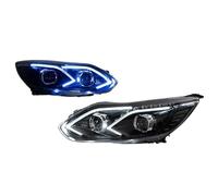 IMMLSX Faros Principales Automóvil Para Ford Para Focus 3 2012-2014 Conjunto Faros Delanteros Con Proyector LED Intermitentes Y Luces Circulación Diurna