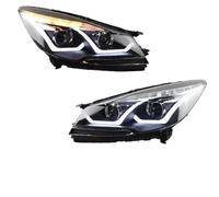 IMMLSX Faros Principales Automóvil Para Ford Para Kuga Para Escape 2013-2016 Conjunto Faros Led Automóvil Accesorios Lentes Proyector Lámparas Delanteras Coche(Type B for Halogen)
