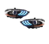 IMMLSX Faros Principales Automóvil Para Ford Para Mustang 2018-2022 Faro Delantero DRL Faros Señal Giro Plug And Play Par Conjunto Faros LED Coche(RG*B Version RHD)
