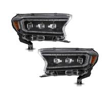 IMMLSX Faros Principales Automóvil Para Ford Para Ranger T6 2015-2021 Par Faros Delanteros LED Señal Giro Secuencial DRL Faro Alto Bajo(2PCS Amber)