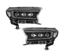 IMMLSX Faros Principales Automóvil Para Ford Para Ranger T6 2015-2021 Par Faros Delanteros LED Señal Giro Secuencial DRL Faro Alto Bajo(2PCS Clear)
