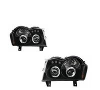 IMMLSX Faros Principales Automóvil Para Jeep Para Grand Para Cherokee 2005-2008 V1 Estilo Completas LED Conjunto Faros Proyector Lente Accesorios Kit Faros Coche