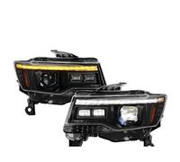 IMMLSX Faros Principales Automóvil Para Jeep Para Grand Para Cherokee 2014-2021 Conjunto Faros LED Automático Efecto Inicio Lentes Proyector Herramientas Luces Coche(Type B)
