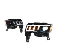 IMMLSX Faros Principales Automóvil Para Jeep Para Grand Para Cherokee 2014-2022 Estilo Completas LED Conjunto Faros Proyector Lente Accesorios Kit Estilo Coche Faros(Xenon)