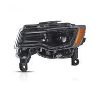 IMMLSX Faros Principales Automóvil Para Jeep Para Grand Para Cherokee 2014-2022 Montaje Modificado DRL Señal Giro Dinámica Faro Automático Faros Completos LED(Left Hand Drive,2PCS Black)