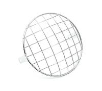 IMMLSX Motocicleta Protector Faros Para Faro Universal, Rejilla De Malla, Pantalla De Lámpara, Cubierta Protectora De Faro Retro De Metal Para Motocicleta, Compatible Con(Chrome)