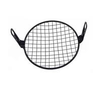 IMMLSX Motocicleta Protector Faros Universal 7 Pulgadas Estilo Retro Motocicleta Faro Malla Parrilla Máscara Protectores Cuadrado Cubierta De Metal Accesorios Diamante Anticolisión