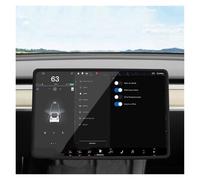 IMMLSX Protector Pantalla Para Tesla Para Model 3 Y Para Highland Pantalla Cubierta Protectora Consola Central Decoración Accesorios Interiores Marco Protector Pantalla(Screen Frame Black)