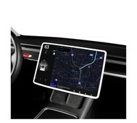 IMMLSX Protector Pantalla Para Tesla Para Model 3 Y Para Juniper 2017-2025 Marco Protector Silicona Cubierta Control Central Pantalla Navegación Protector Pantalla(White)