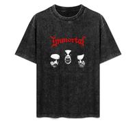 Immortal Band Norway Metal Rock Band Mens T-Shirt Casual Cotton Unisex Black Tees Tops XL