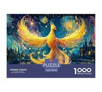 Immortal Bird Rising from The Ashes 1000 Pcs Stabiler Karton Puzzle Fire Bird Stressabbau Familienspiel Puzzles Als Wohnaccessoires 70x50cm/1000pcs