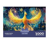 Immortal Bird Rising from The Ashes 1000 Pcs Stabiler Karton Puzzle Fire Bird Stressabbau Kreatives Spiel Puzzles Für Erwachsene Und Kinder 52x38cm/1000pcs