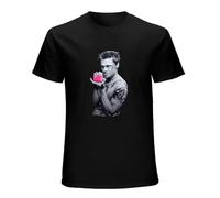 Immortal Brad Pitt Actor Fight Club 1999 Film Men's T-Shirt Unisex Black Cotton Print tee Shirts L