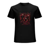 Immortal Damned In Black Men's T-Shirt Unisex Black Cotton Print tee Shirts S