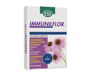 Immunilflor 30 Cáps - Refuerzo para las Defensas con Equinácea, Zinc, Vitamina C y Fermentos Lácticos - Fórmula para el Sistema Inmunitario - Apt para Adultos y Adolescentes (30 unidad (Paquete de 1))