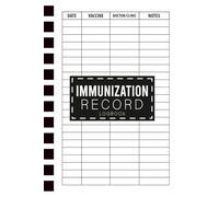Immunization Record Log Book: 4x6 Inches | Pocket Vaccination Tracker | 100 Pages for Recording Immunization Dates, Vaccine Types & Health Notes