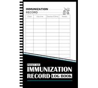 Immunization Record Log Book Pocket Size: Vaccination Medical Tracker and Health history Book