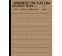 Immunization Record Log Book: Vaccine Organizer To Keep Your Vaccination History Accessible For Everyone