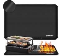 ImnBest Base resistente al calor, base ignífuga de 60 x 40 cm, alfombrillas resistentes al calor para barbacoa al aire libre para proteger tu mesa de preparación y mesa de barbacoa al aire libre (50 x