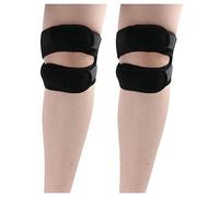 IMOCKA Knee Pain Relief & Patella Stabilizer Brace, Patella Knee Strap, Adjustable Knee Brace Patellar Tendon Stabilizer, Pain Relief Patellar Tendon Support (2X Black)