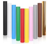 IModeur 10 rollos de lámina de vinilo mate de 30,5 x 153 cm para plóter adhesivo para máquinas Cricut Machines, Silhouette Cameo, la mayoría de las máquinas de corte