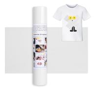 IModeur 12 Ft vinilo textil blanco - 30,5 x 366 cm vinilo blanco para Silhouette Cameo, vinilo textil termoadhesivo para ropa, gorras, pantalones, otros tejidos