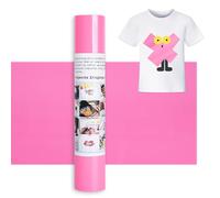 IModeur 12 Ft vinilo textil Rosa - 30,5 x 366 cm vinilo Rosa para Silhouette Cameo, vinilo textil termoadhesivo para ropa, gorras, pantalones, otros tejidos