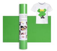 IModeur 12 Ft vinilo Verde - 30,5 x 366 cm vinilo Verde para Cricut Maker, Silhouette Cameo, vinilo textil termoadhesivo para ropa, gorras, pantalones, otros tejidos