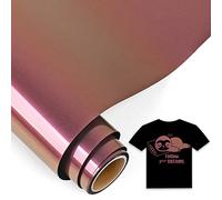 IModeur 5 Ft vinilo textil Oro a rojo - 30,5 x 153 cm vinilo Camaleón para Cricut Maker, Silhouette Cameo, vinilo textil termoadhesivo para ropa, gorras, pantalones, otros tejidos