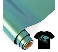 IModeur 5 Ft vinilo textil Oro a verde - 30,5 x 153 cm vinilo Camaleón para Silhouette Cameo, vinilo textil termoadhesivo para ropa, gorras, pantalones, otros tejidos